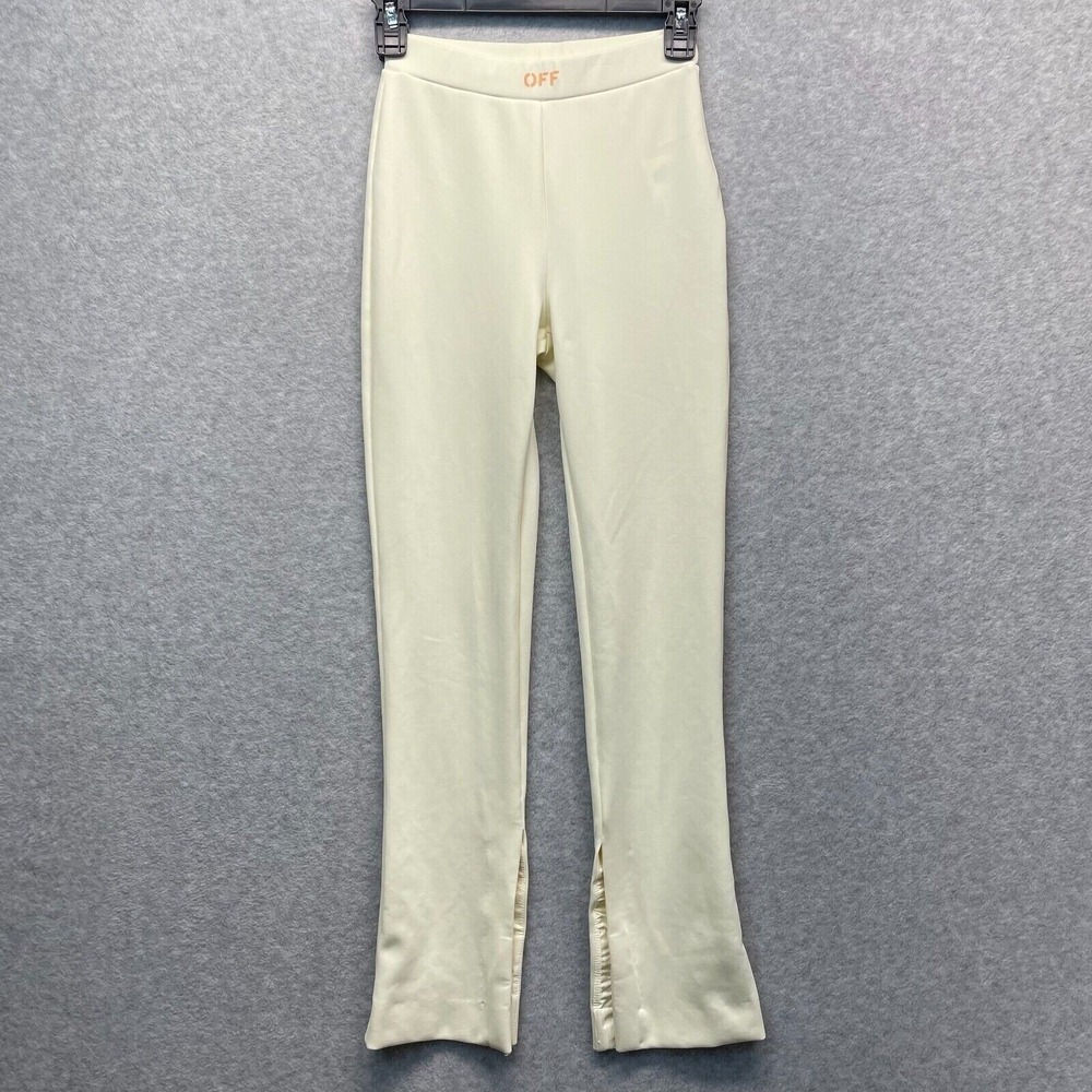 Off-White c/o Virgil Abloh Pants Sleek Split Leggings Womens 36 (US XXS)